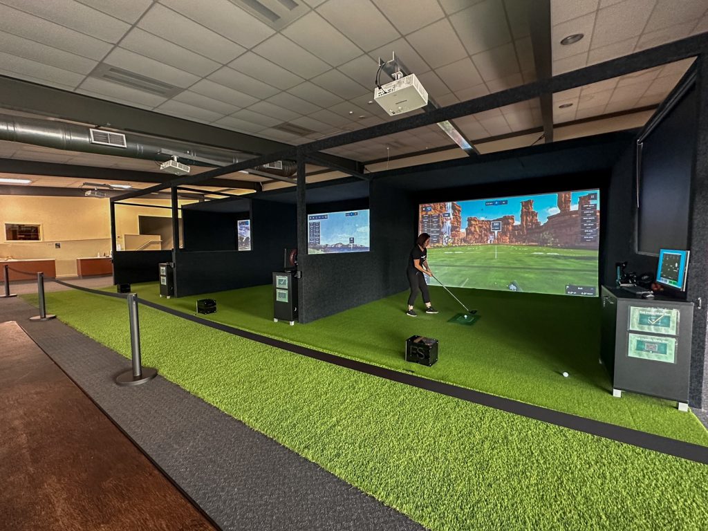 Golf sim photo by Tori
