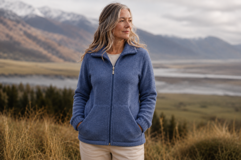 AOK slant pocket merino possum