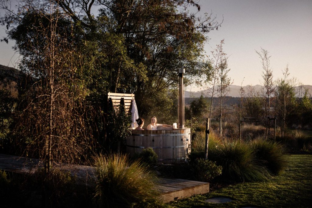 Outdoor hot tub